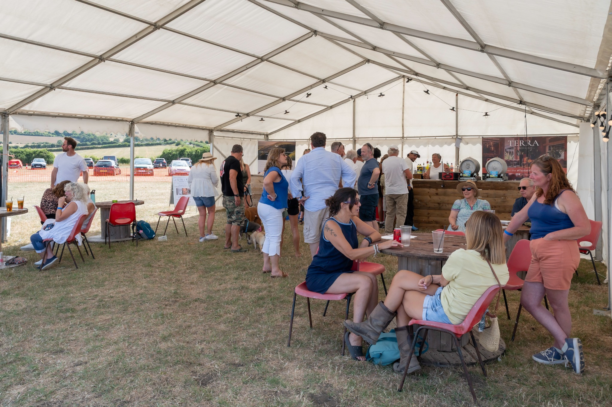 Festival bar marquee at Truleigh Farm Fest 2026