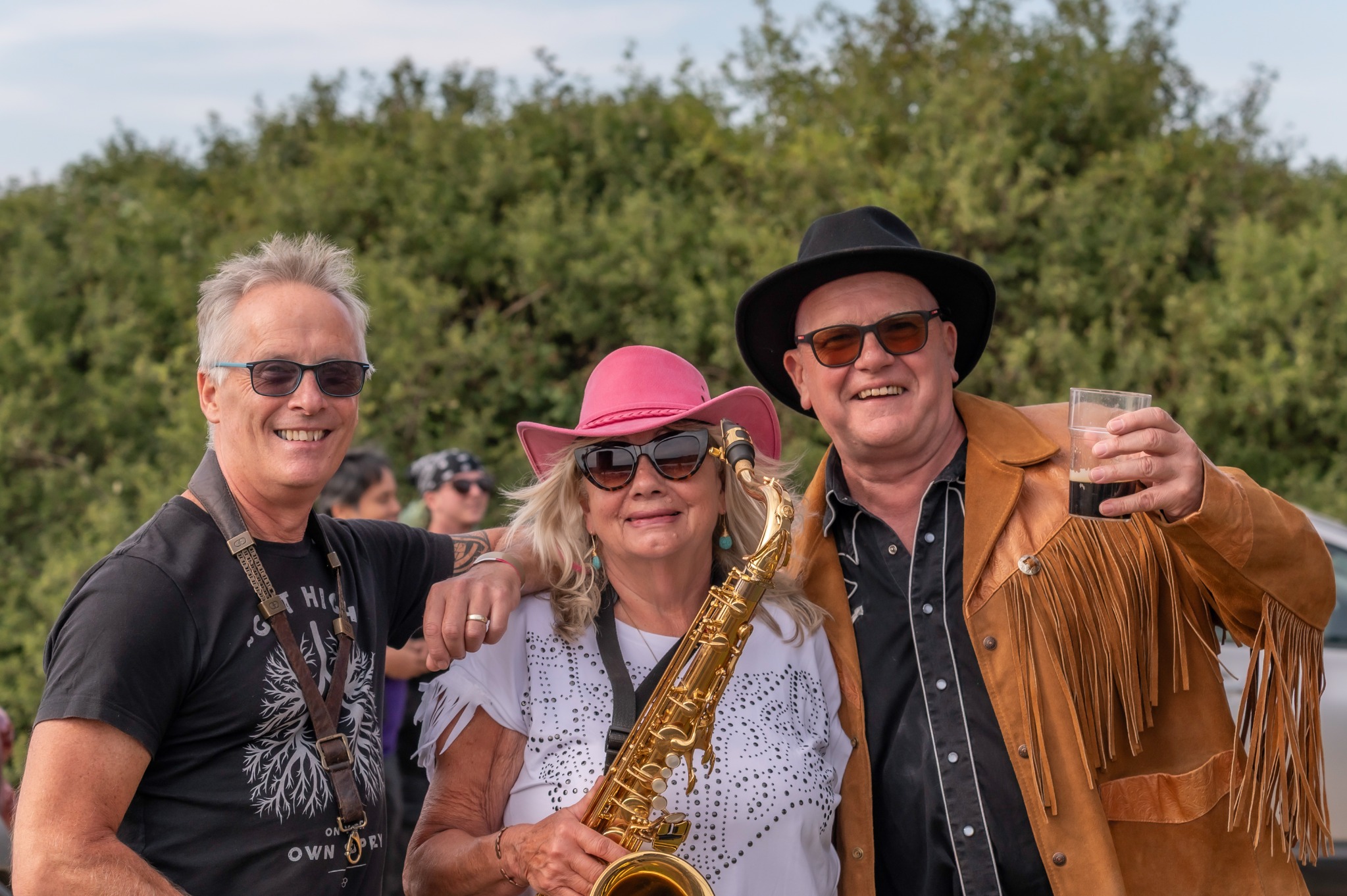 Festival guests and musicians enjoying Truleigh Farm Fest 2026